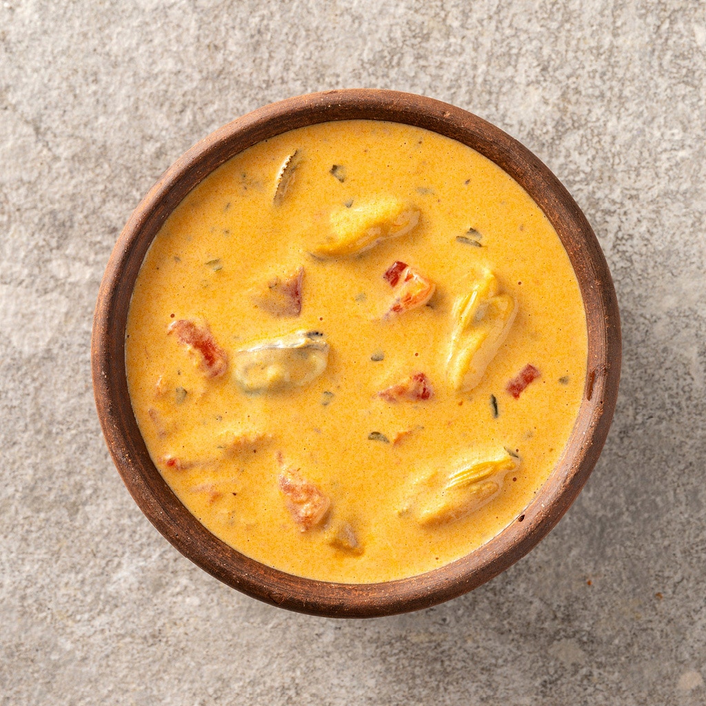 Sauce italienne agrémentée de moules